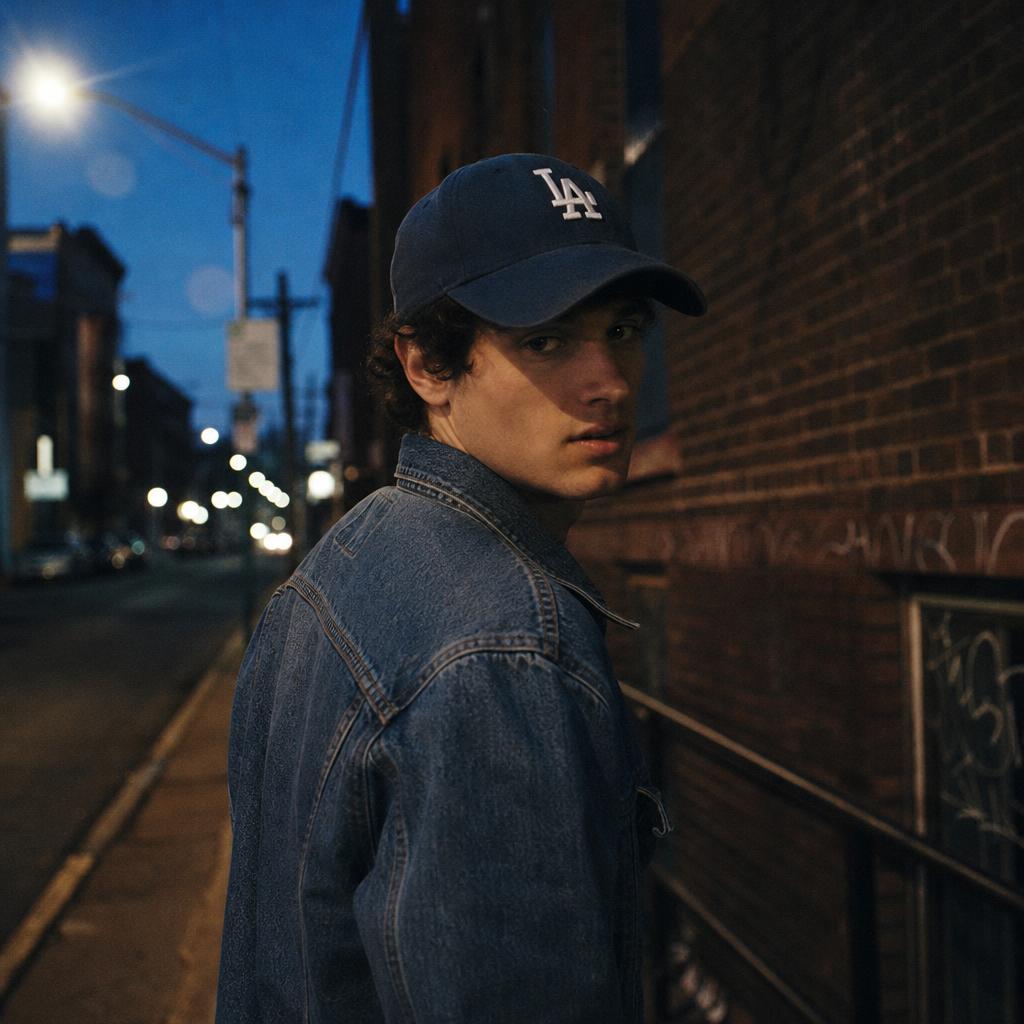 Navy Contrast — street style