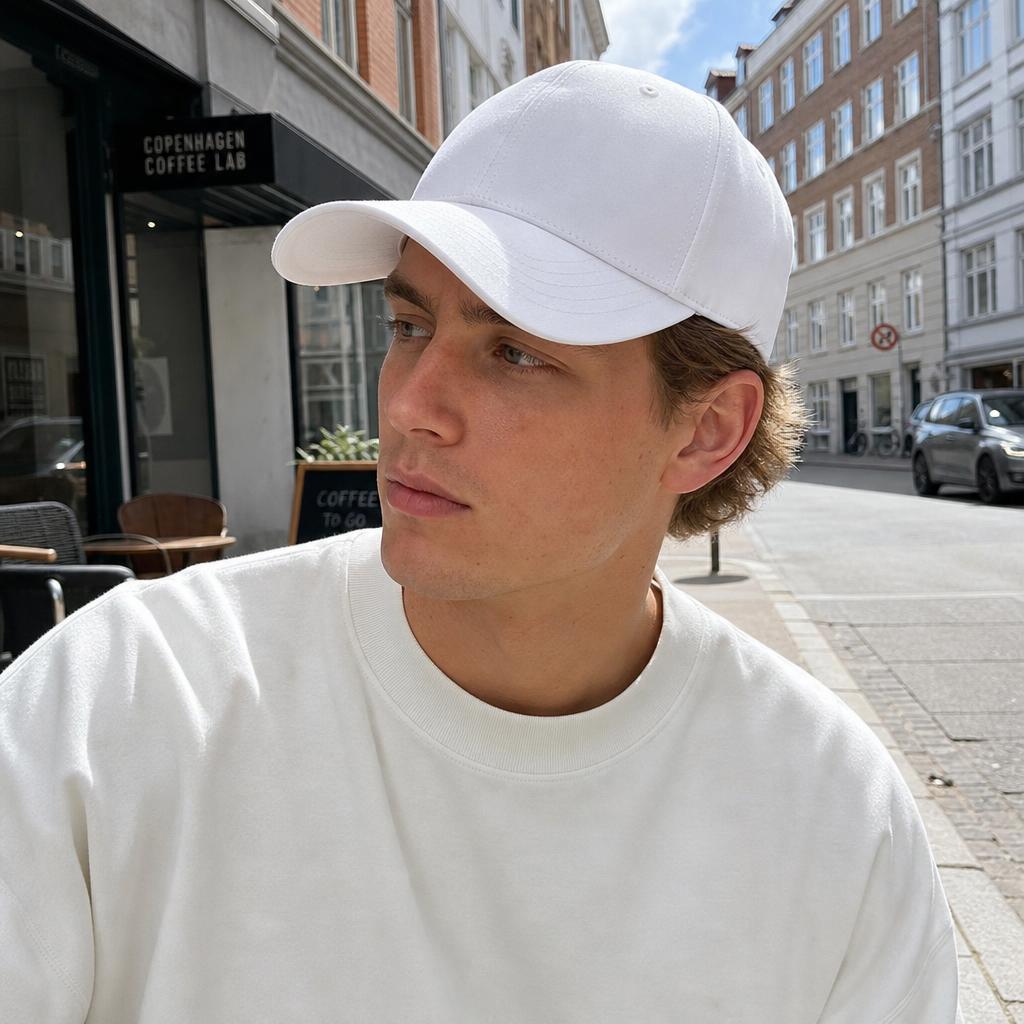 Signature White Curved — street style